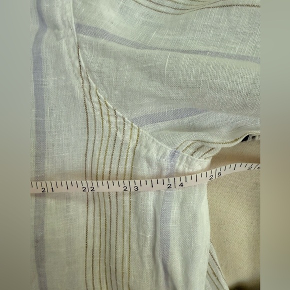 CP SHADES Striped Linen Tunic Dress Large - Picture 6 of 8